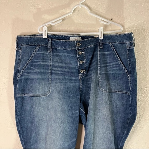 Torrid Blue Flare Vintage Stretch Mid Rise Jeans - Picture 4 of 11